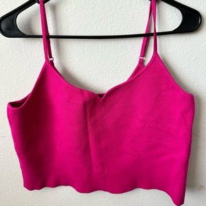 Express Body Contour cropped knit tank